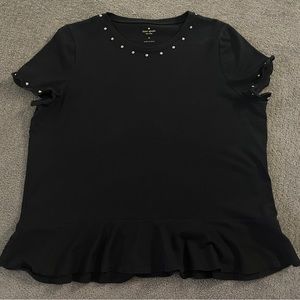 Kate Spade Studded Cotton Peplum